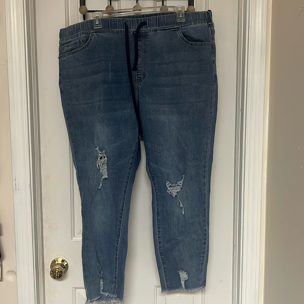 2X drawstring jeans